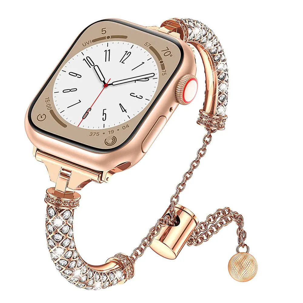 Dainty Diamond Loop Bracelet For Apple Watch Multiple Colors Available 3