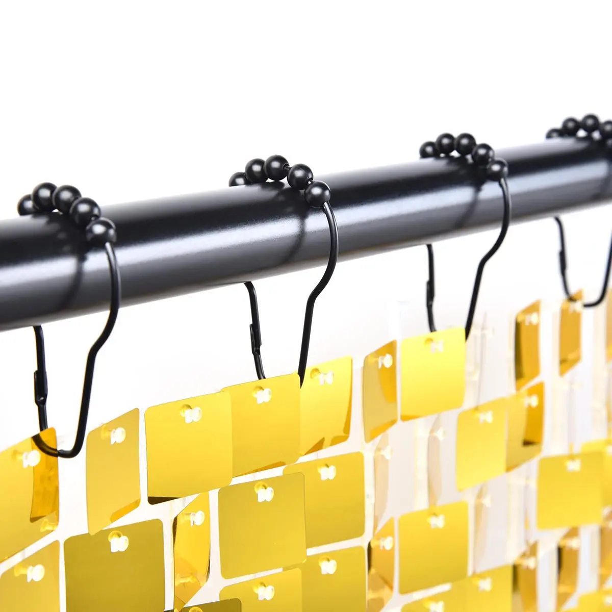 Yescom Roller Ball Curtain Hooks String Light Hangers 12Ct/Pk 1