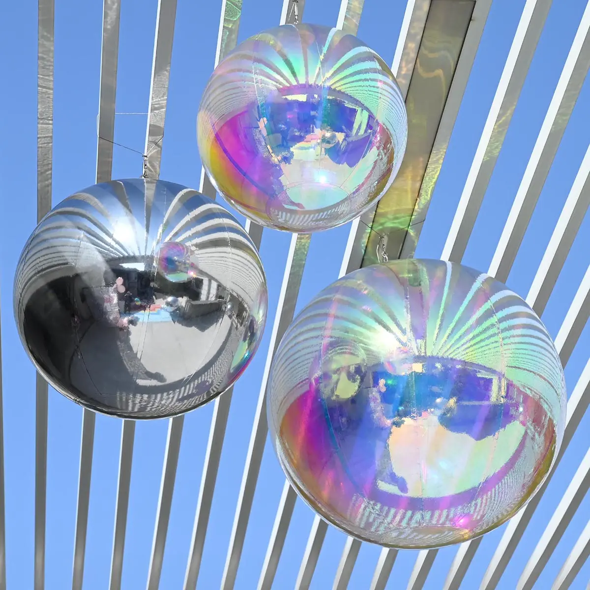Yescom Inflatable Mirror Balloon With Iridescent, Gold, Silver, Black Options 1