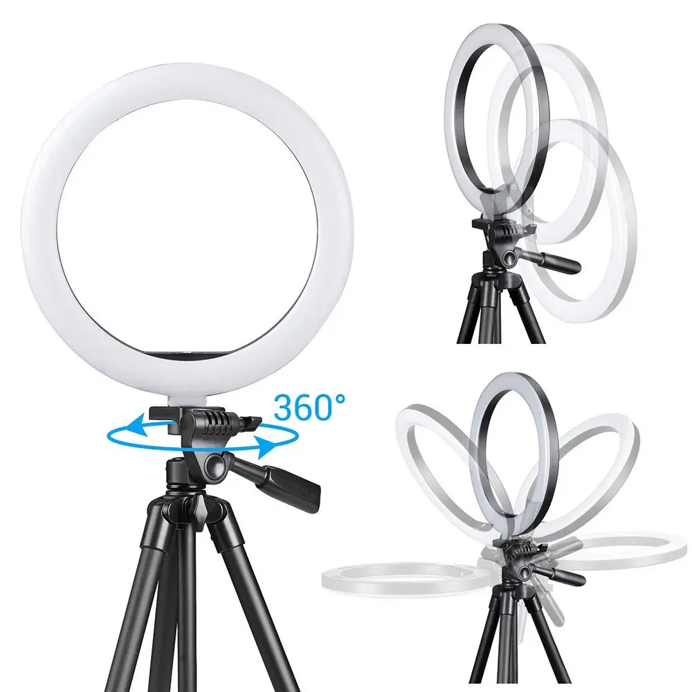 Yescom 10" Ring Light W/ Stand Angeleye Photo Video Social Lighting 2