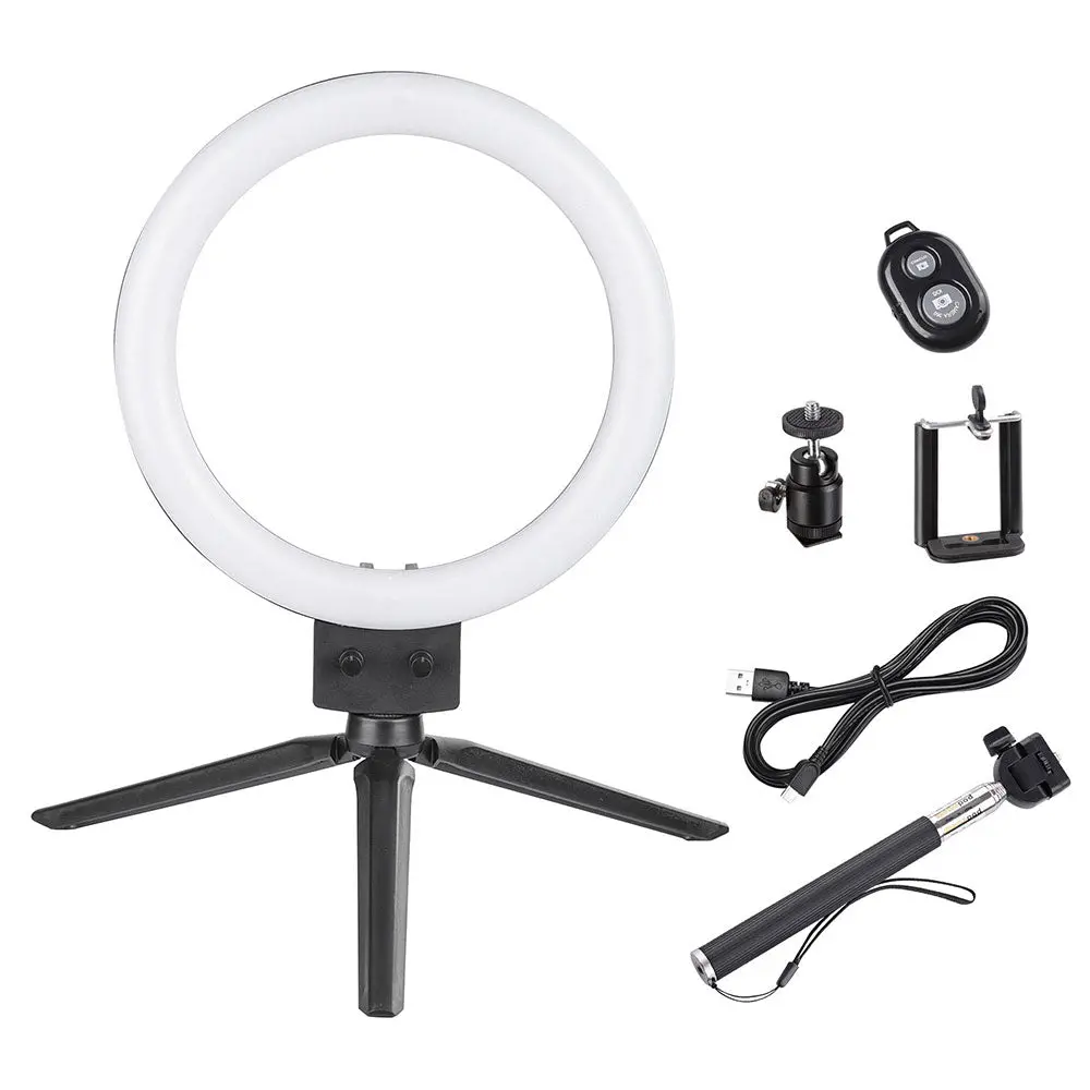 Yescom 8" Ring Light W/ Stand Angeleye Photo Video Social Lighting 1