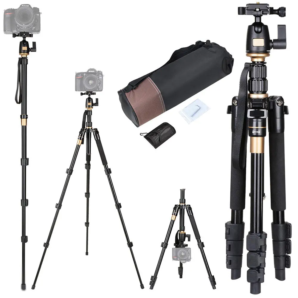 Yescom Pro Aluminum Dslr Camera Tripod Monopod & Ball Head 1