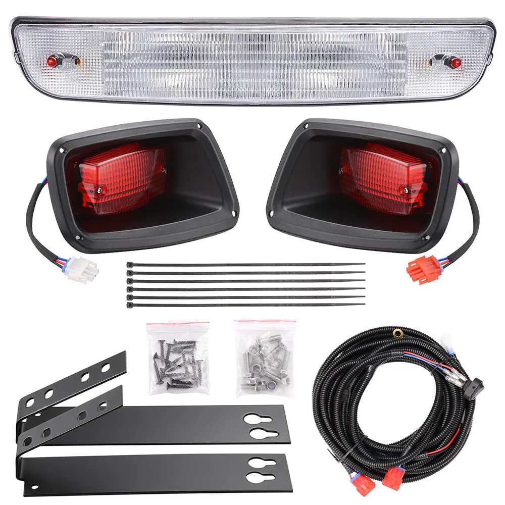 Yescom Golf Cart Halogen Headlight & Led Tail Light Kit For Ezgo Txt 1