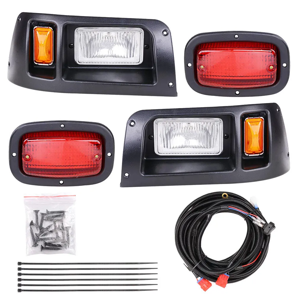 Yescom Golf Cart Halogen Headlight & Led Tail Light Kit For Club Car 1