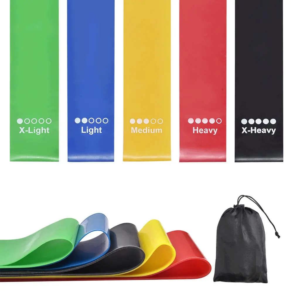 Yescom Elastic Resistance Bands Workout Bands Set Of 5 (5-30Lbs) 1