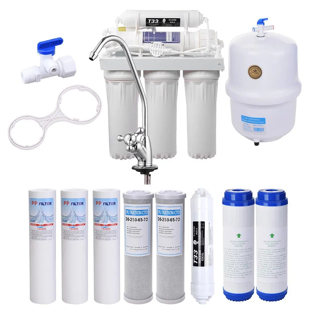 Yescom 5-Stage Water Filter System W/ 8 Extra Filters 1