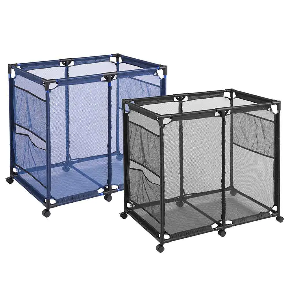 Yescom 37X25x36 Mesh Pool Storage Bin Rolling Cart Organizer 1