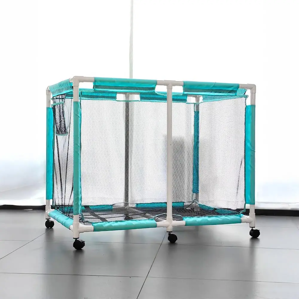 Yescom 48" Pool Toy Storage Bin Mesh Rolling Cart Heavy Frame 1