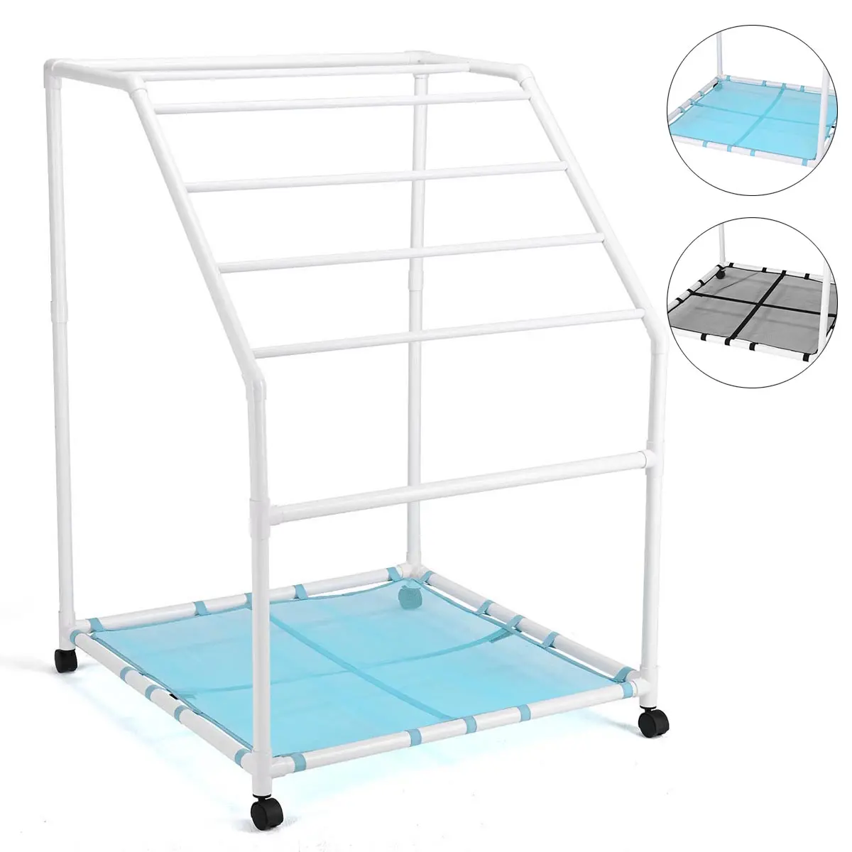 Yescom Pool Towel Rack Hot Tub Pvc Drying Rack 1