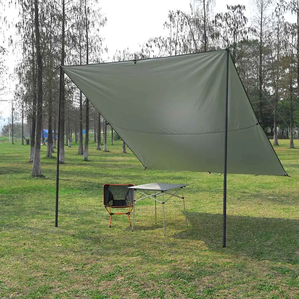 Yescom 8.5Ft Telescopic Tarp Poles With Bag Heavy Duty Aluminum 1