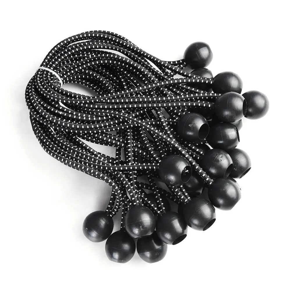 Yescom 6/ 8/ 9 Inch 25 Pcs Ball Bungee Tent Canopy Tarp Fixer Cord 2
