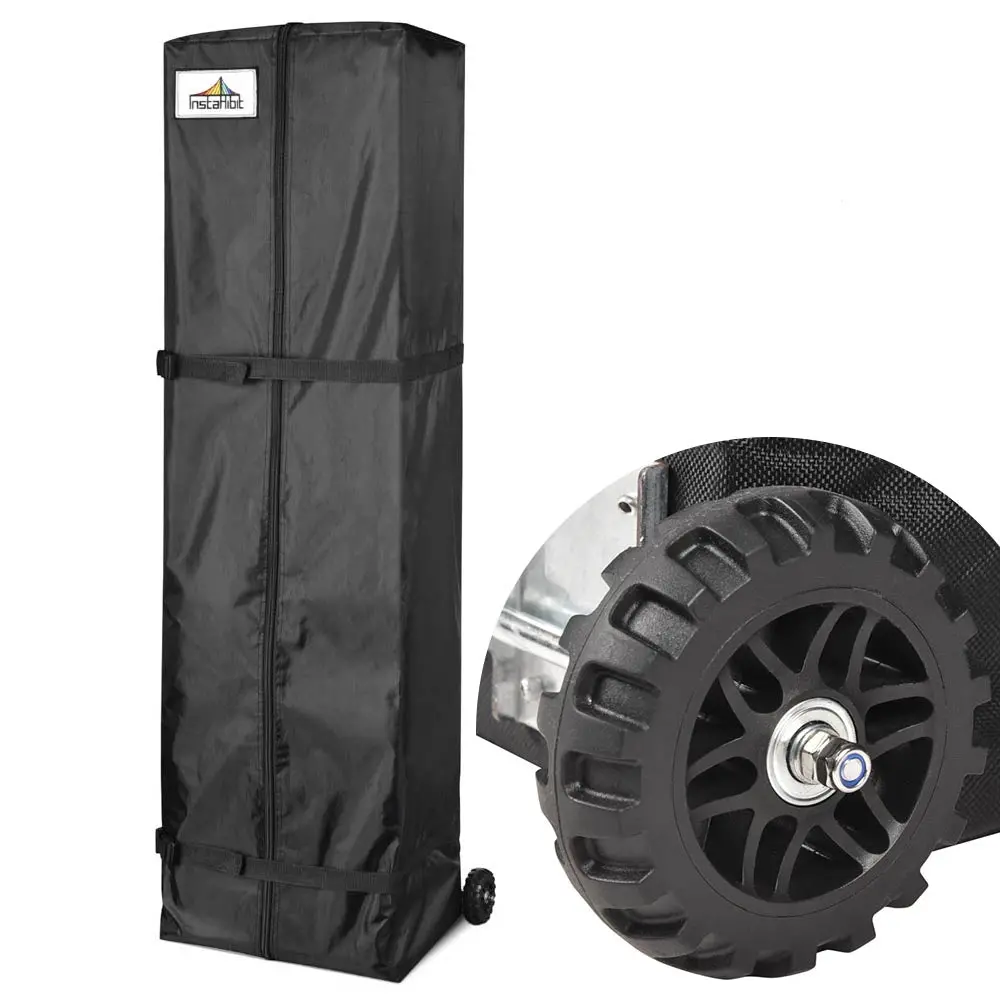 Instahibit Canopy Storage Bag W/ Wheels 17X11x66" For 10X20 1