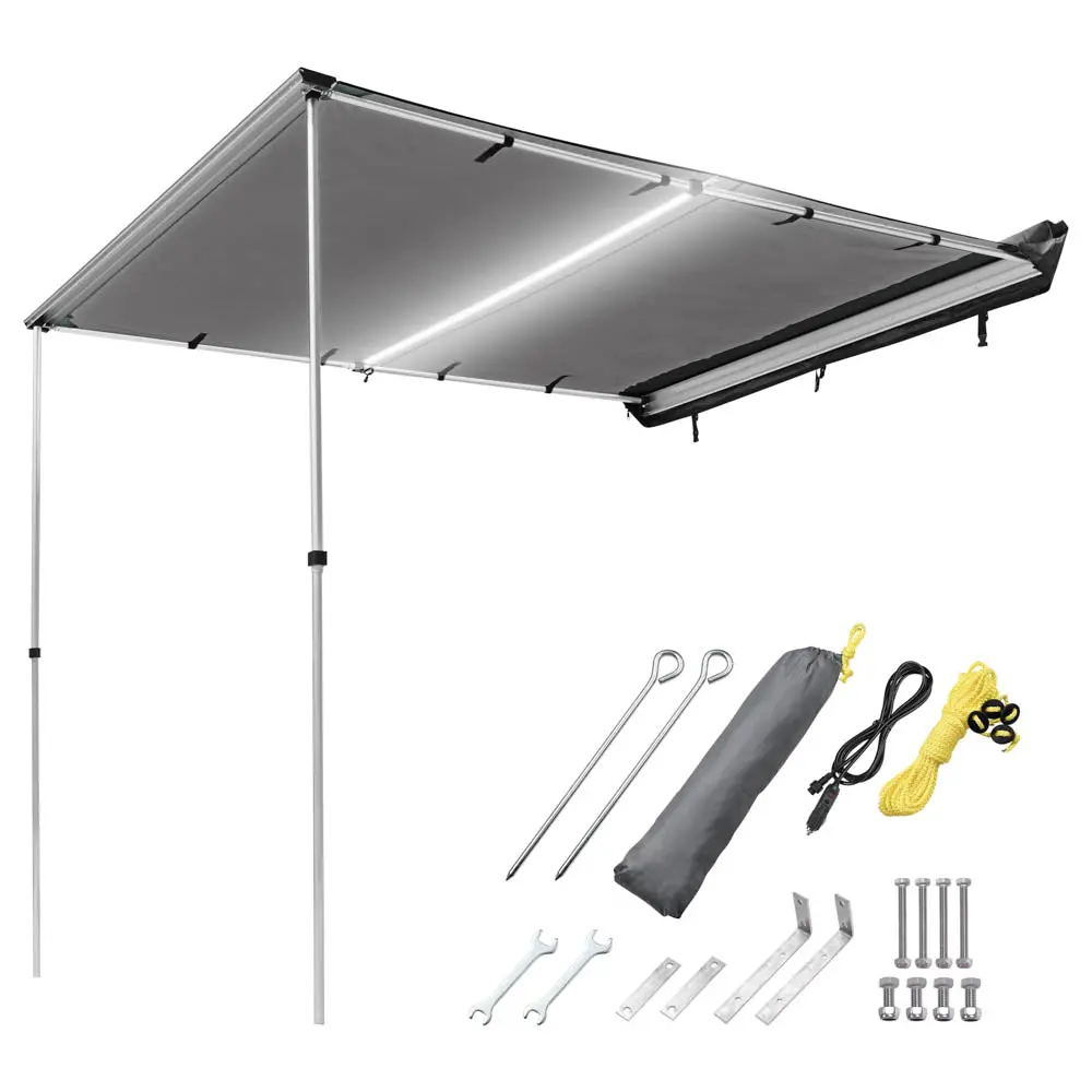 Yescom Awning With Led Light 8.2' X 6.6' Car Side Awning 1