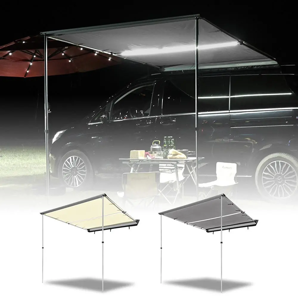 Yescom Awning With Led Light 8.2' X 7.6' Car Side Awning 1