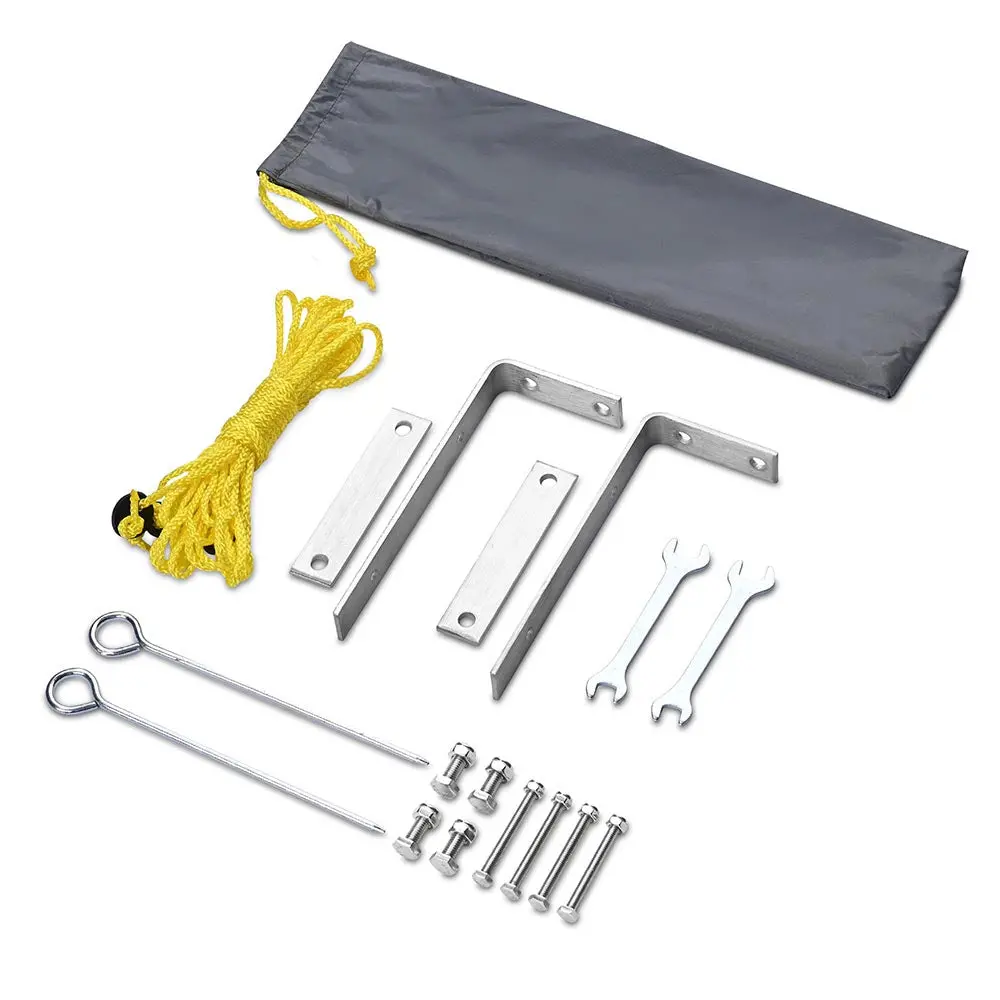 Yescom Awning Mounting Hardware L Brackets & Ground Stakes 1