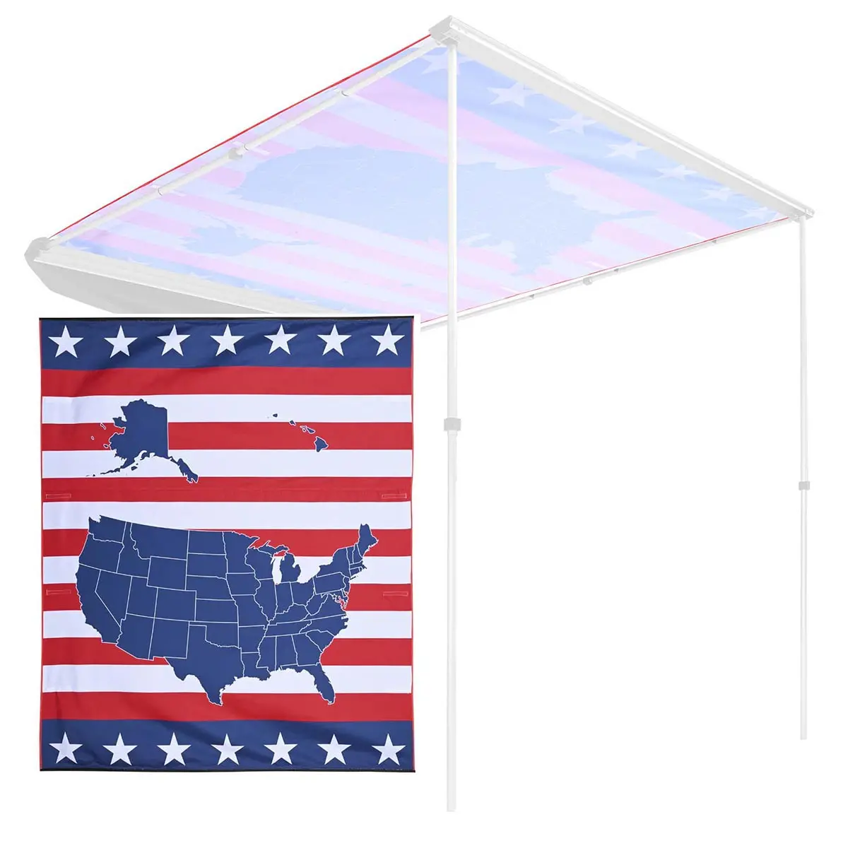 Yescom 6.5'X7.7' Vehicle Awning Canopy Replacement For Van Car Suv 1