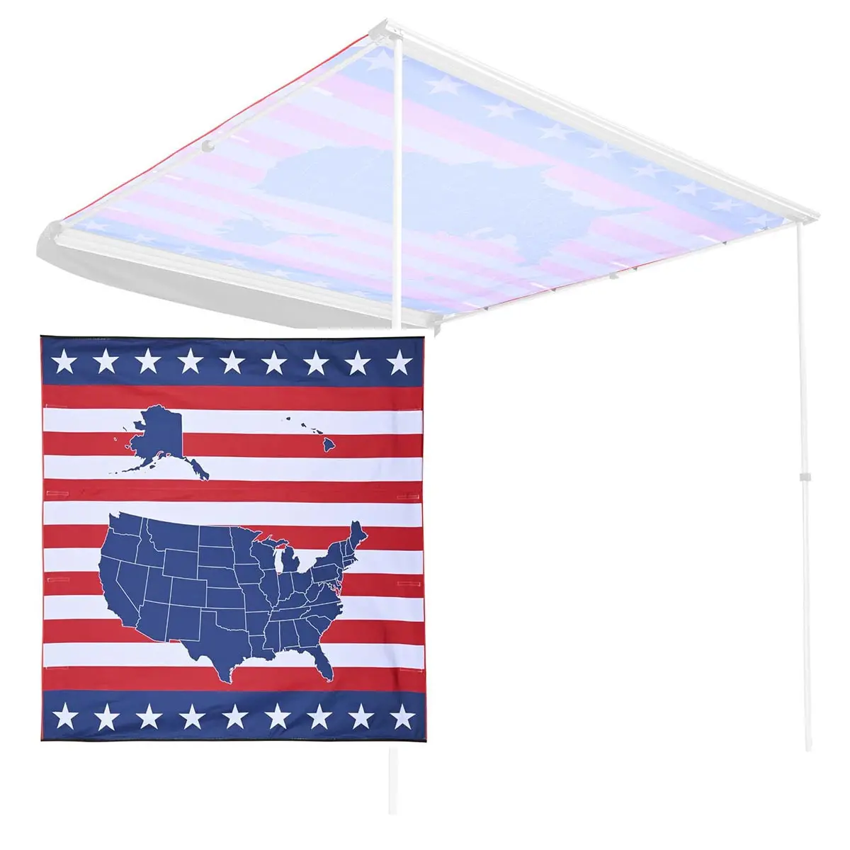 Yescom 7.5'X7.7' Vehicle Awning Canopy Replacement For Van Car Suv 1