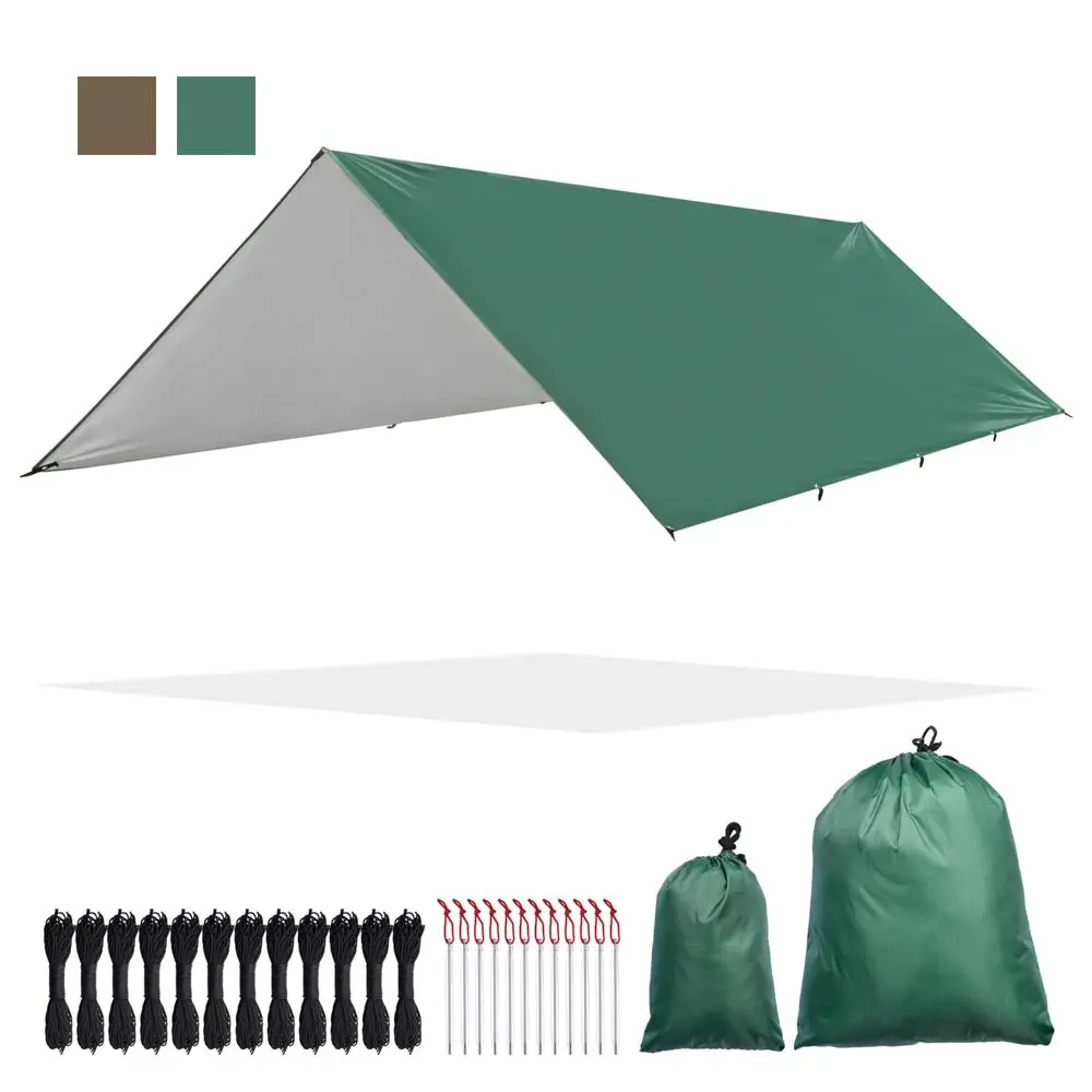 Yescom Camping Tarp Tent Footprint Shelter 10X13ft Uv50+ Pu3,000Mm 1