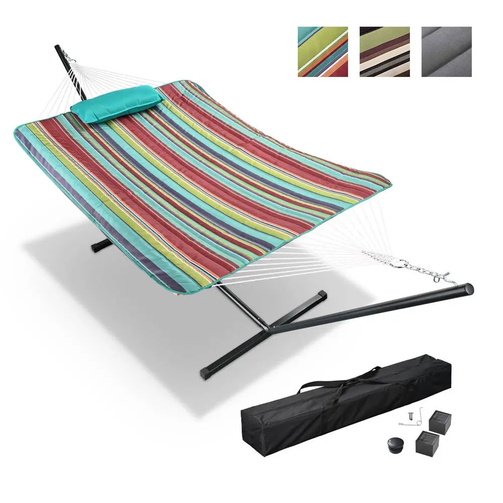 Yescom Double Hammock With Stand Net Underquilt 1