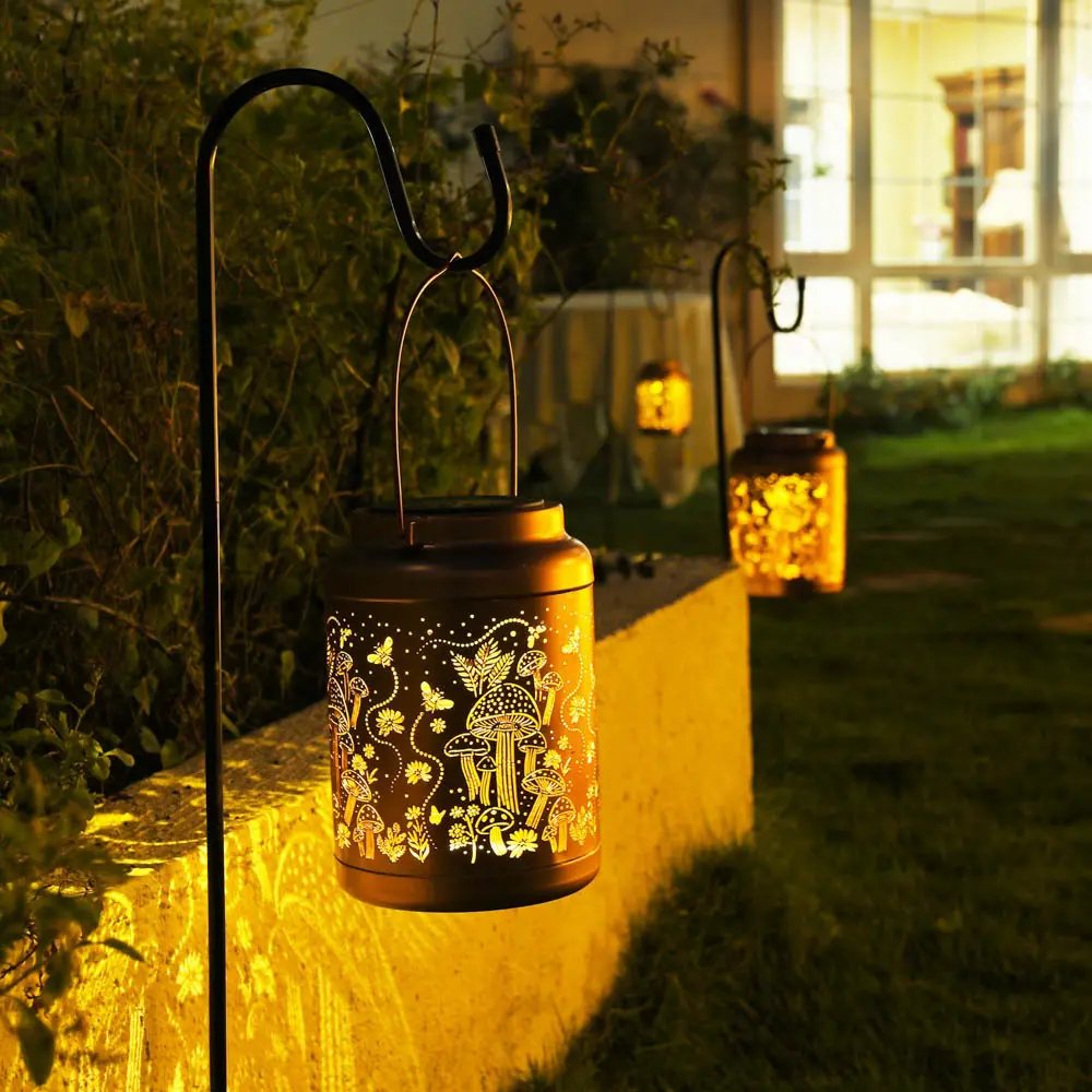 Yescom Outdoor Solar Lanterns Waterproof 2Ct/Pk 1
