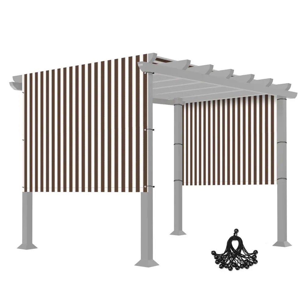 Yescom 17'X6' Pergola Canopy Replacement Cover With Rods 1