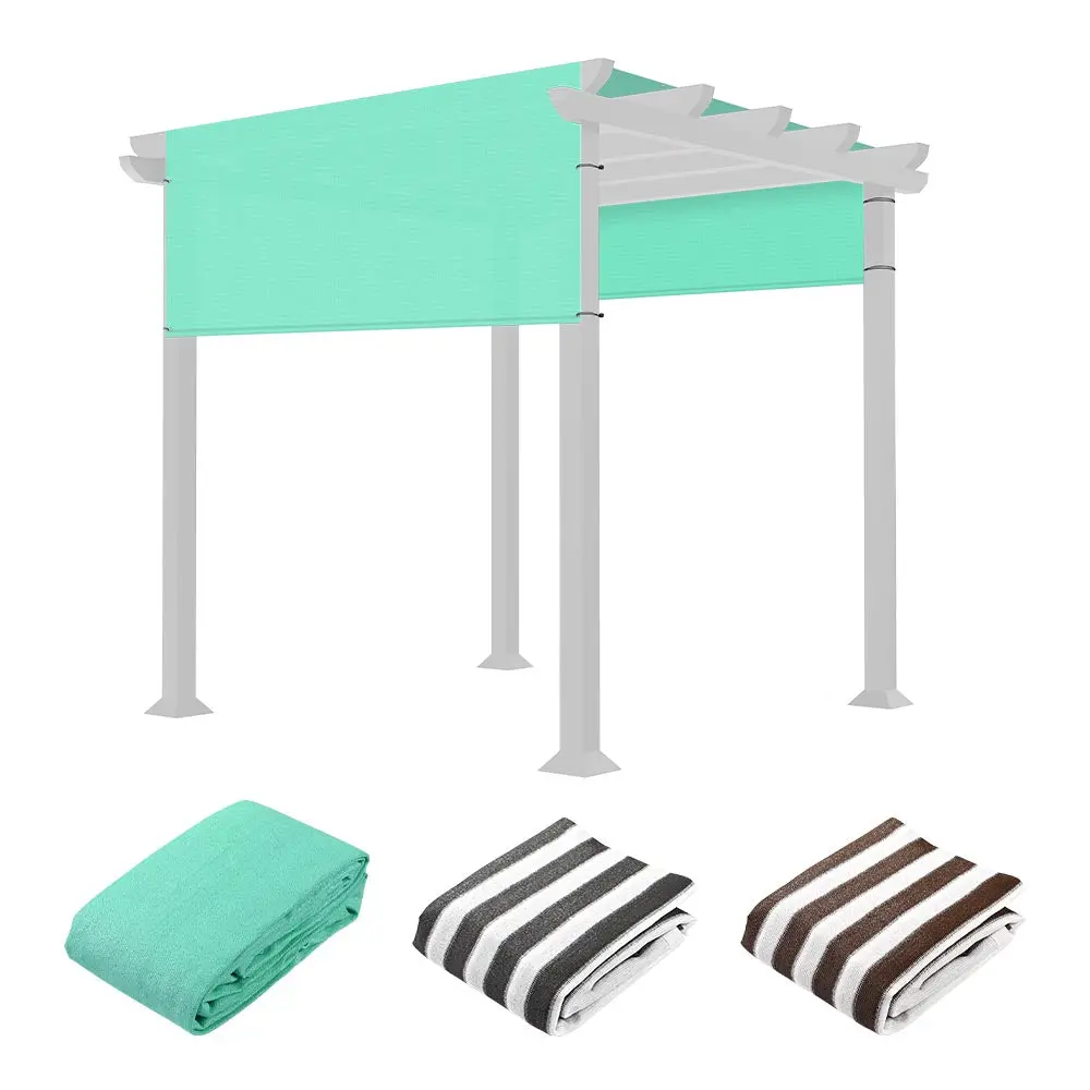 Yescom 8'X10' Universal Pergola Canopy Cover Fabric With Rods 1