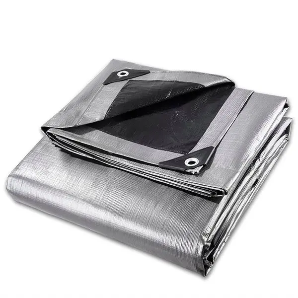 Yescom 15'X20' Heavy-Duty Poly Tarp Reinforced Canopy Silver 1