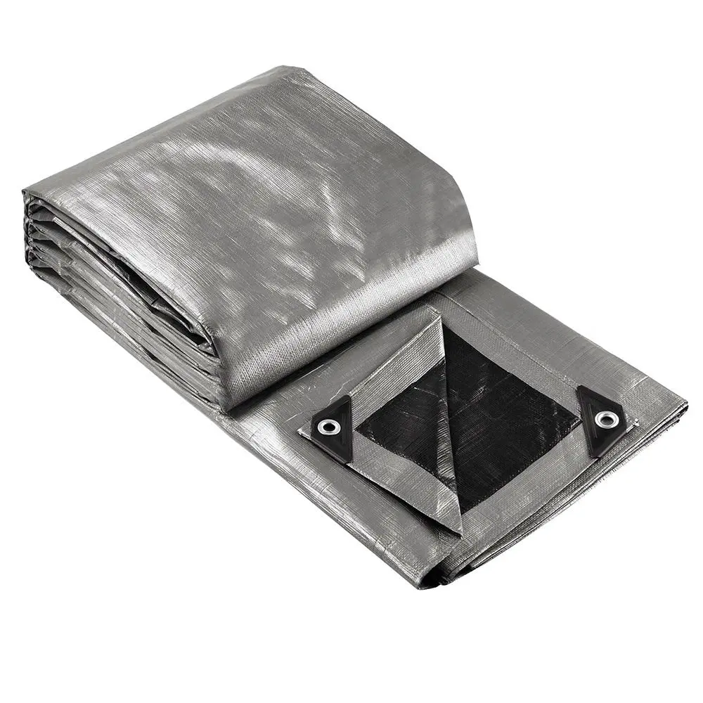 Yescom 40'X50' Heavy-Duty Poly Tarp Reinforced Canopy, Silver 1