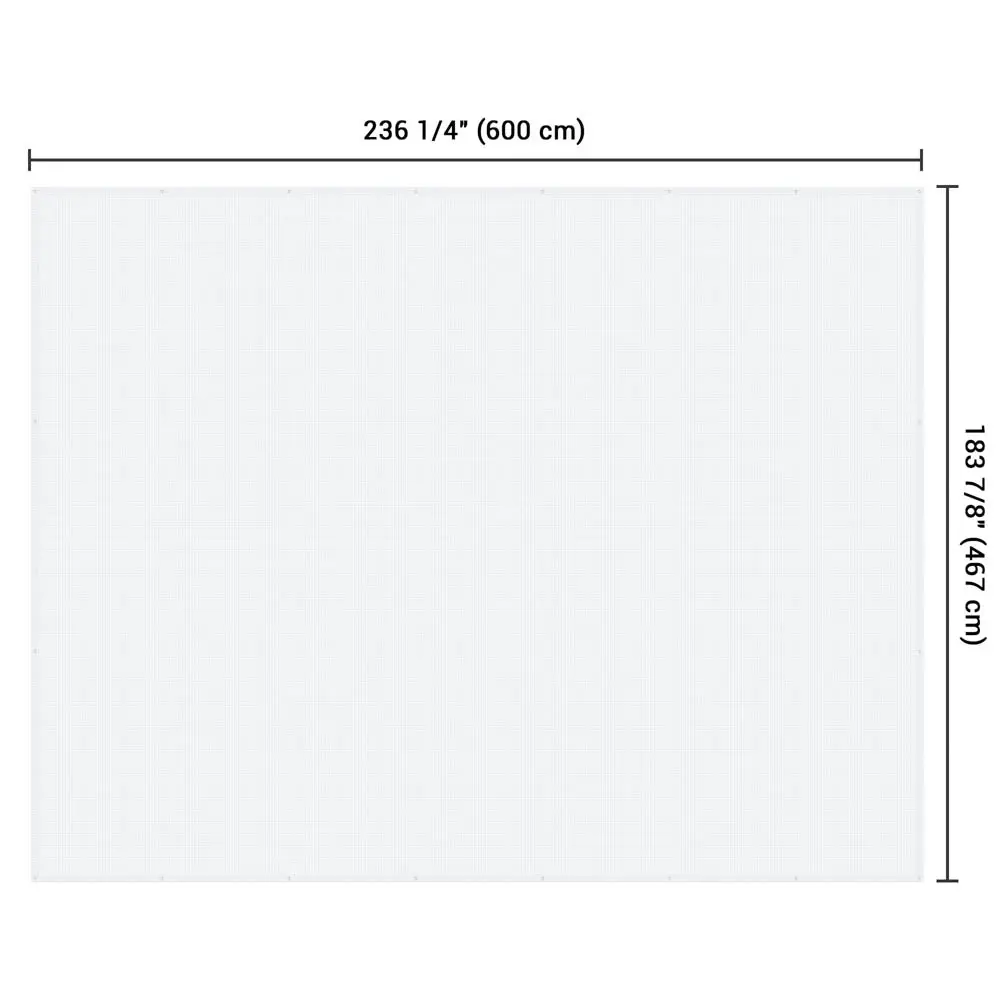 Yescom Heavy-Duty Tarp Poly Clear Waterproof Cover 14Mil 1