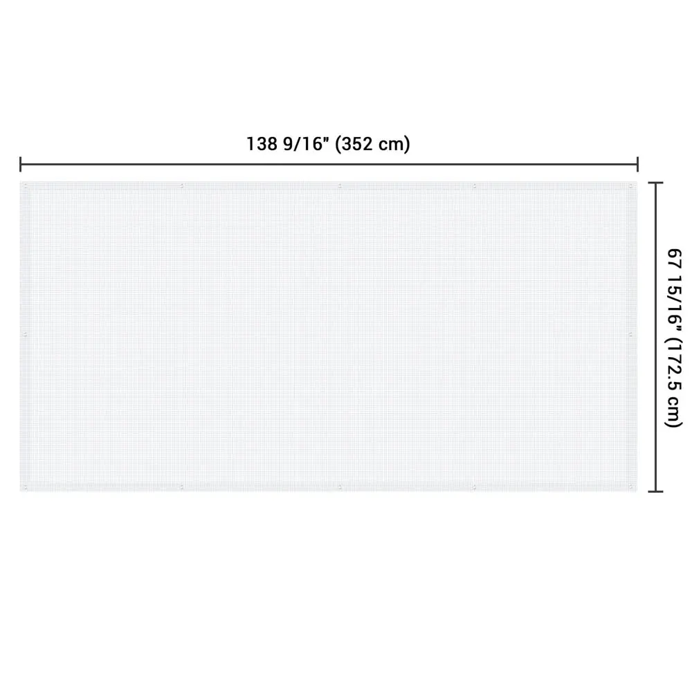 Yescom Heavy-Duty Tarp Poly Clear Waterproof Cover 14Mil 2