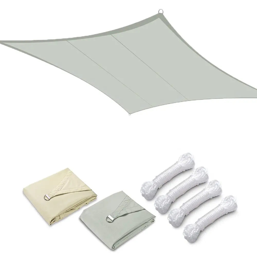 Yescom 10X13ft Water Resist Patio Sail Shade Rectangle Canopy 1