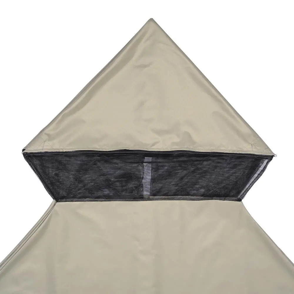 Yescom 10' X 10' Waterproof Gazebo Canopy Replacement Top 2-Tier 2