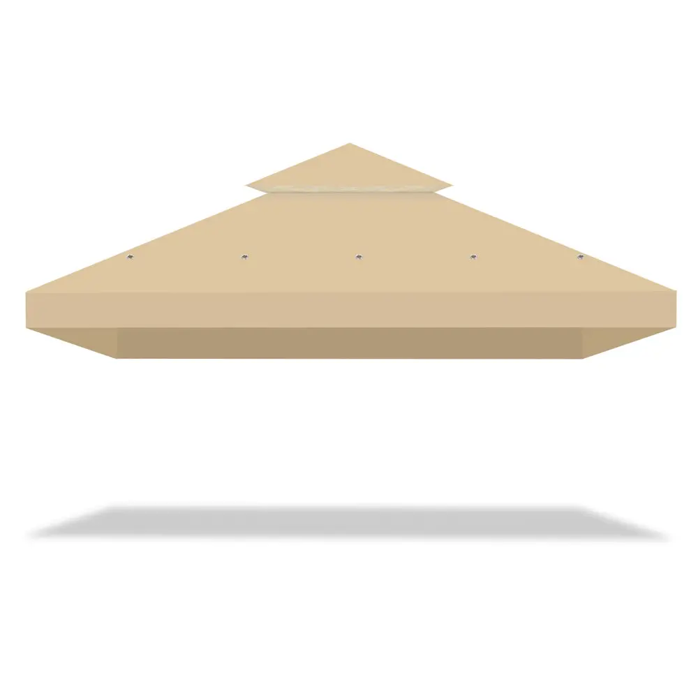 Yescom 10' X 10' Waterproof Gazebo Canopy Replacement Top 2-Tier 2
