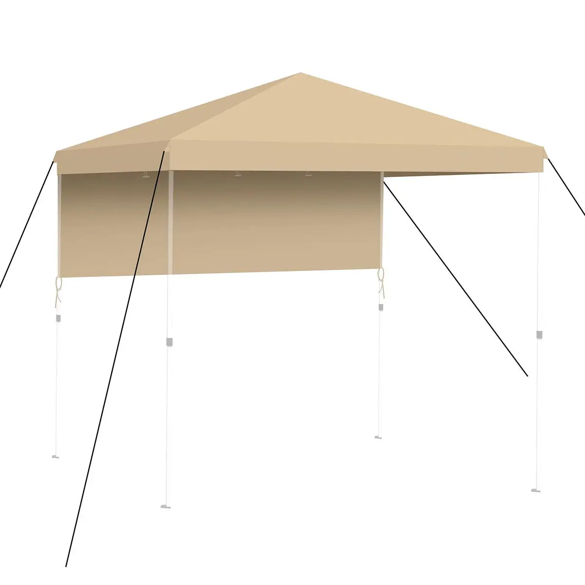 Yescom 6'X4' Grill Gazebo Replacement Canopy With Side 1
