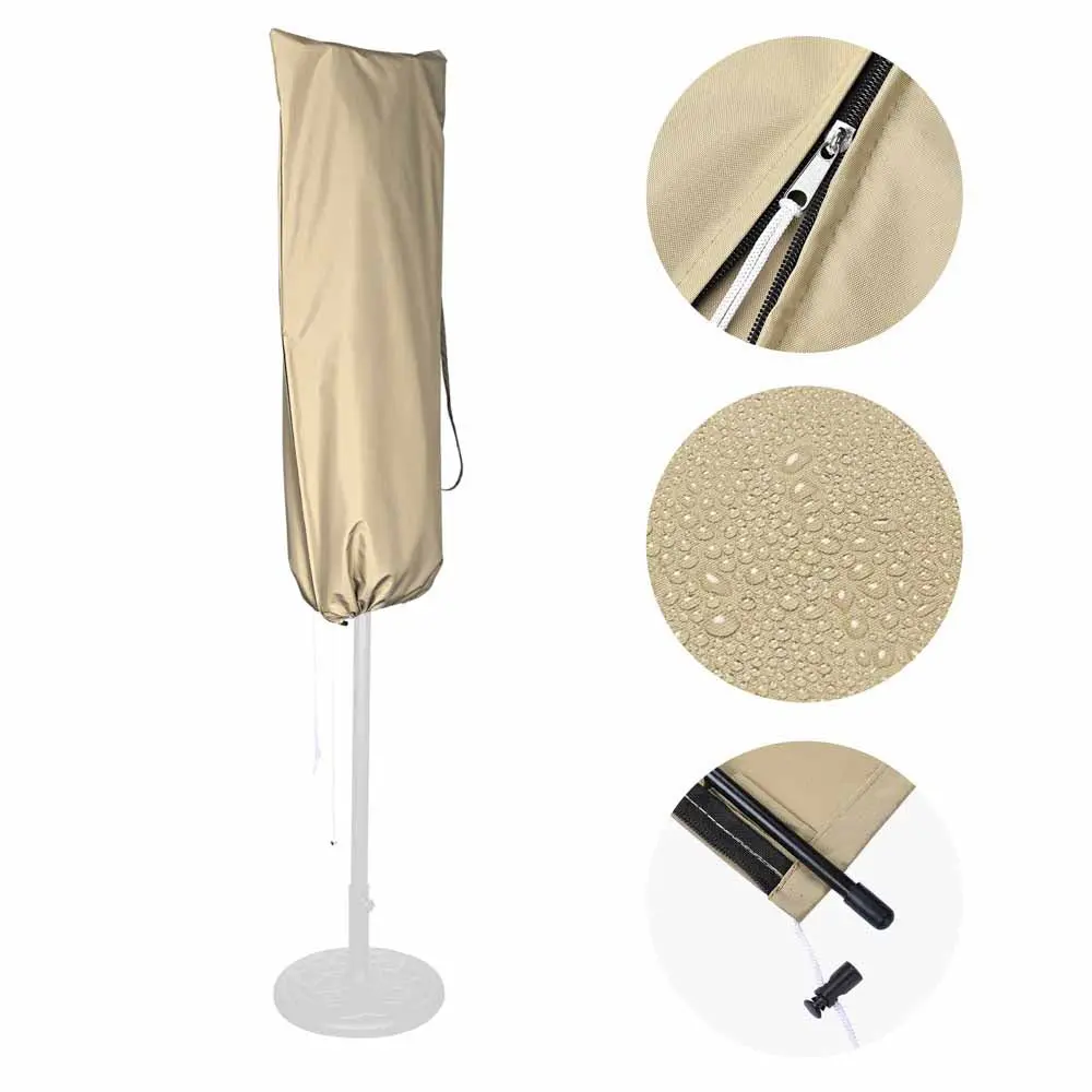Yescom Patio Outdoor Umbrella Cover 15Ft With Zipper & Rod 1