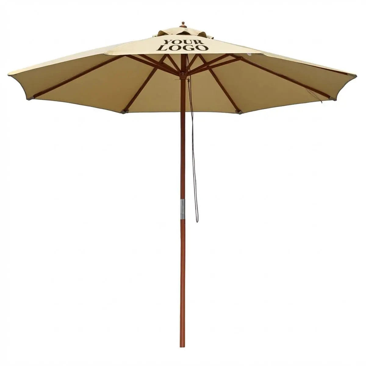 Yescom Custom Patio Umbrellas For Restaurant, Cafe - 9Ft Wooden 1