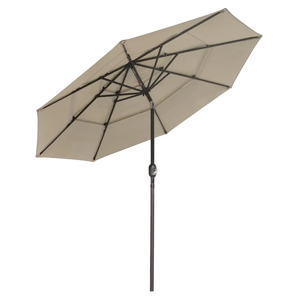 Yescom 10Ft 8-Rib Patio Outdoor Market Umbrella 3-Tiered Tilt 2