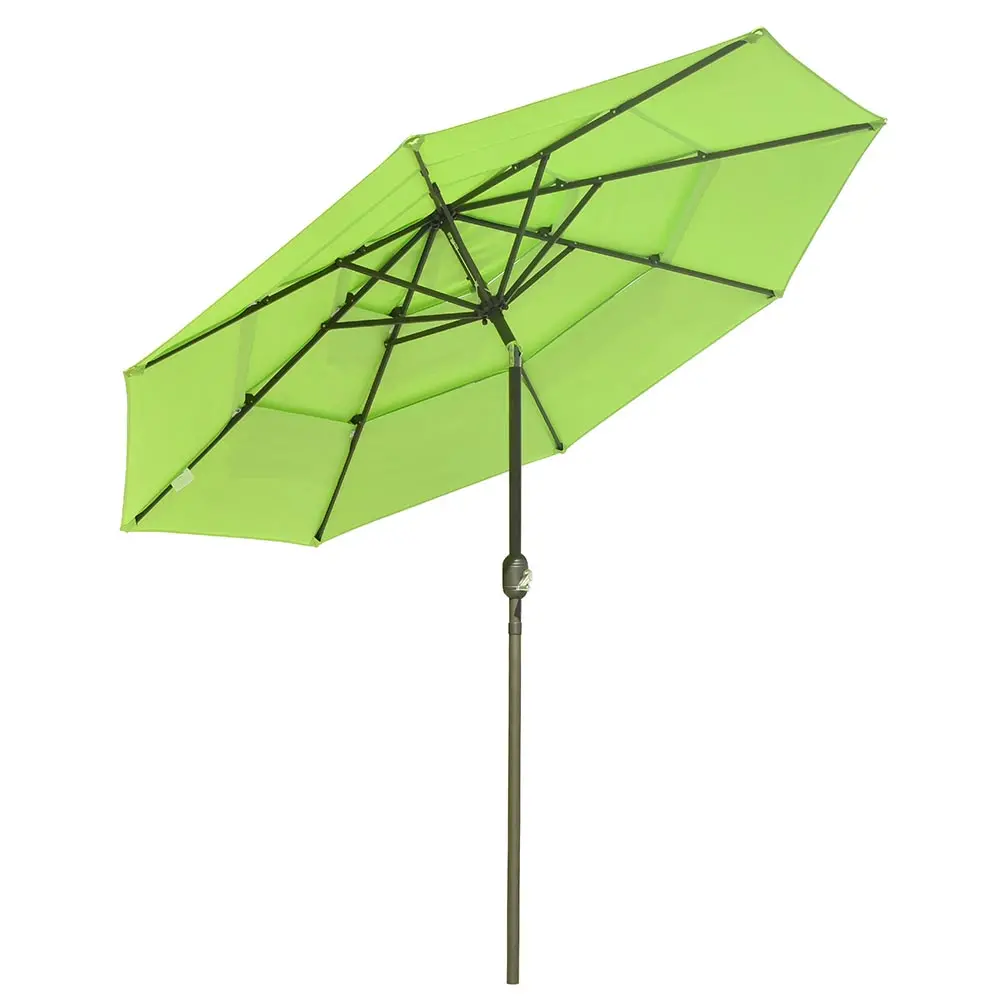 Yescom 10Ft 8-Rib Patio Outdoor Market Umbrella 3-Tiered Tilt 5