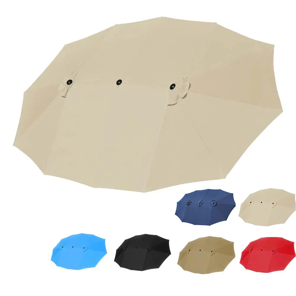 Yescom Umbrella Replacement Canopy 15X9ft 12-Rib Rectangle 1