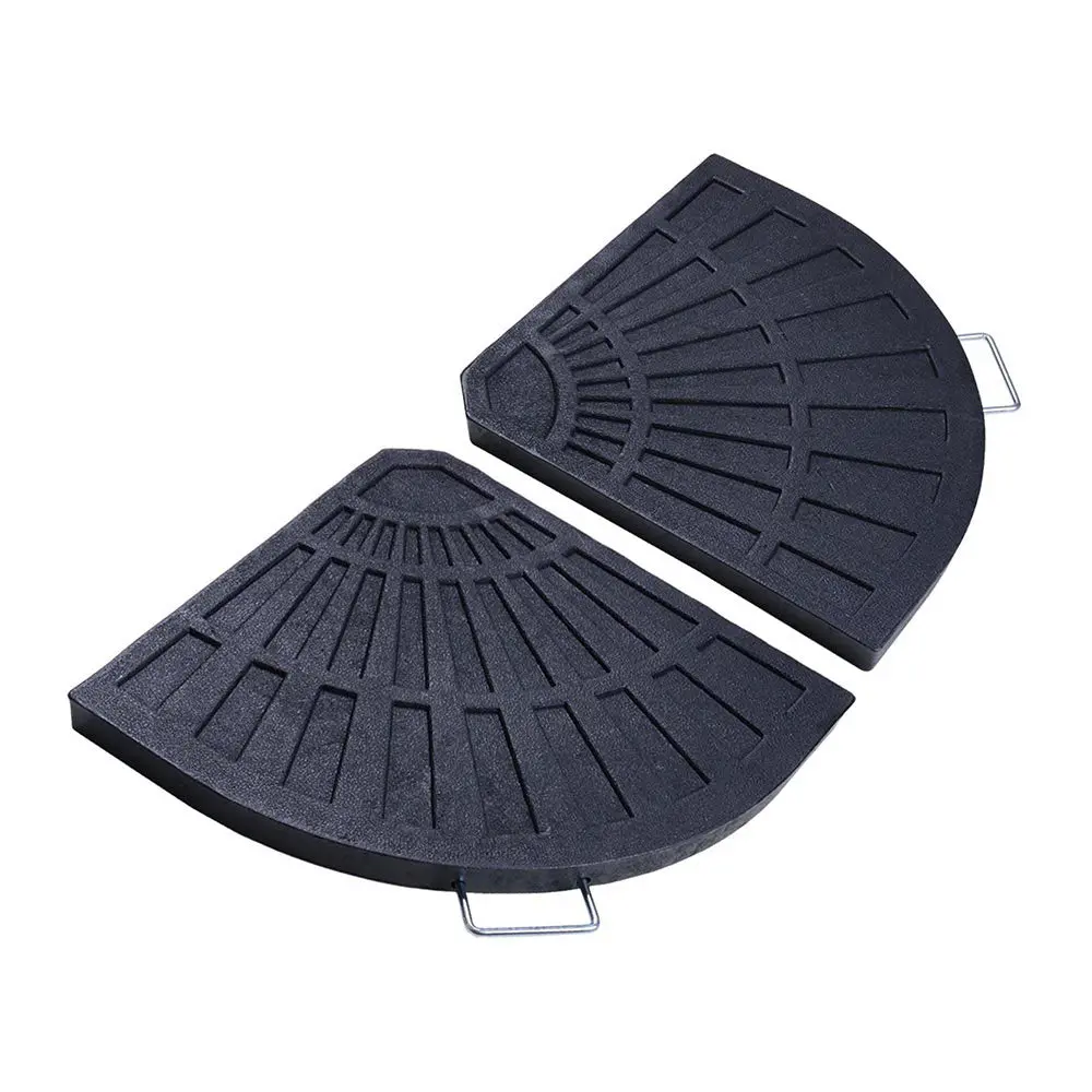 Yescom 2Pcs Patio Offset Umbrella Bases Sector Stand 26.5Lb 1
