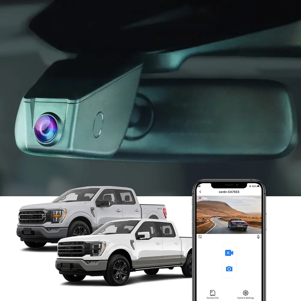 Fitcamx Dash Cam For F-150  F-250  Raptor 2021-2026 1