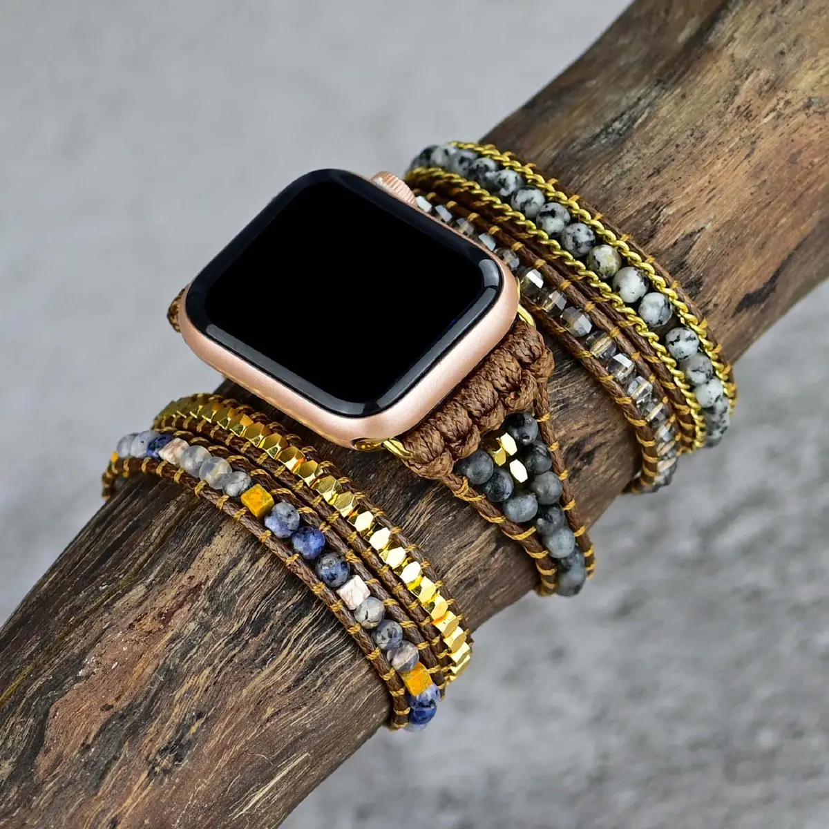 Golden Moonstone Bohemian Wrapsody Bracelet Band For Apple Watch 1