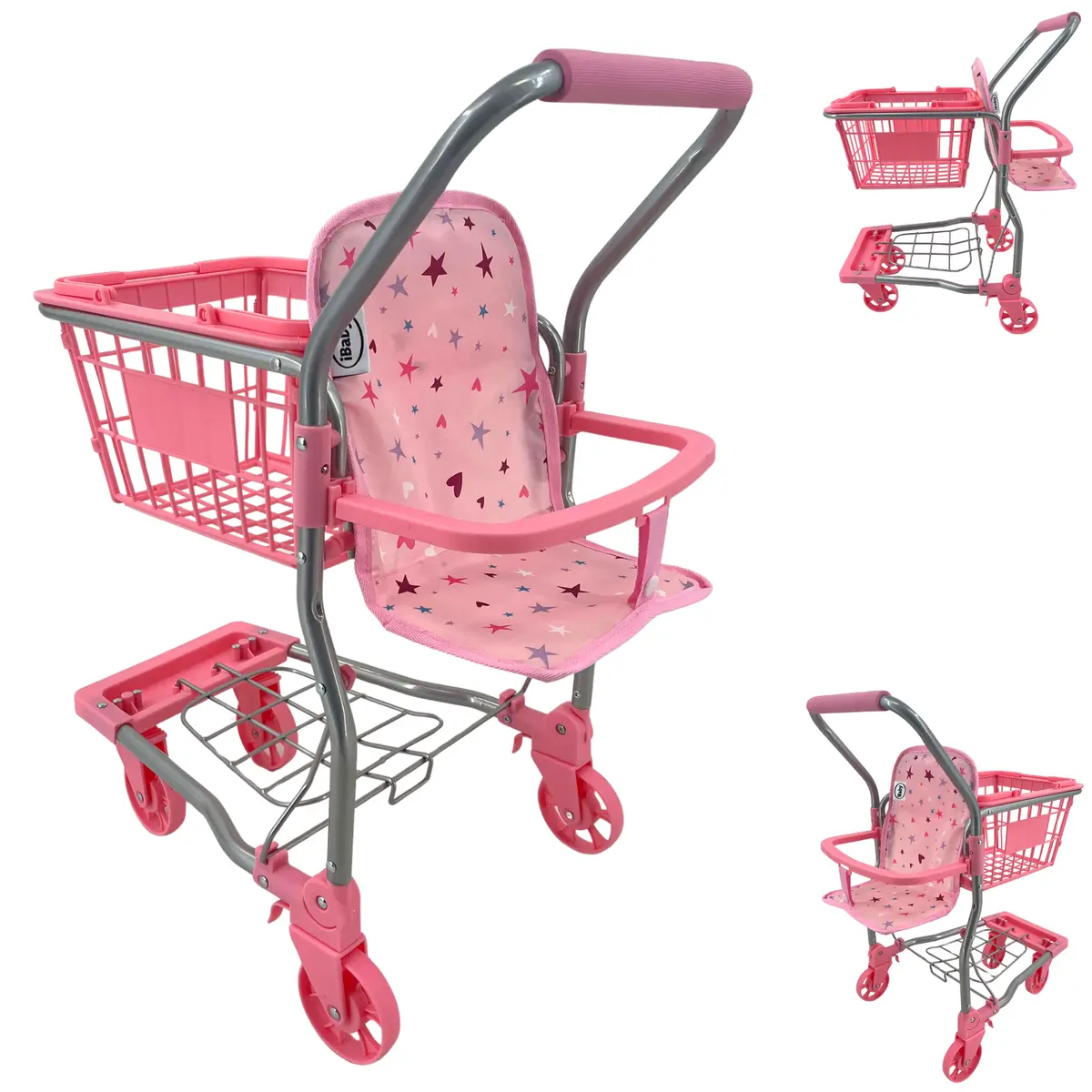 Carrito De Super De Juguete Para Muñecas Carrelo 919515 Ibaby 1