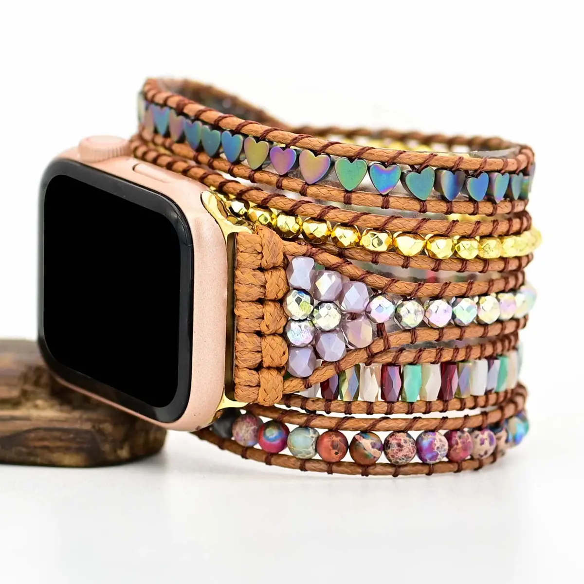 Beloved Amethyst Bohemian Wrapsody Bracelet Band For Apple Watch 1