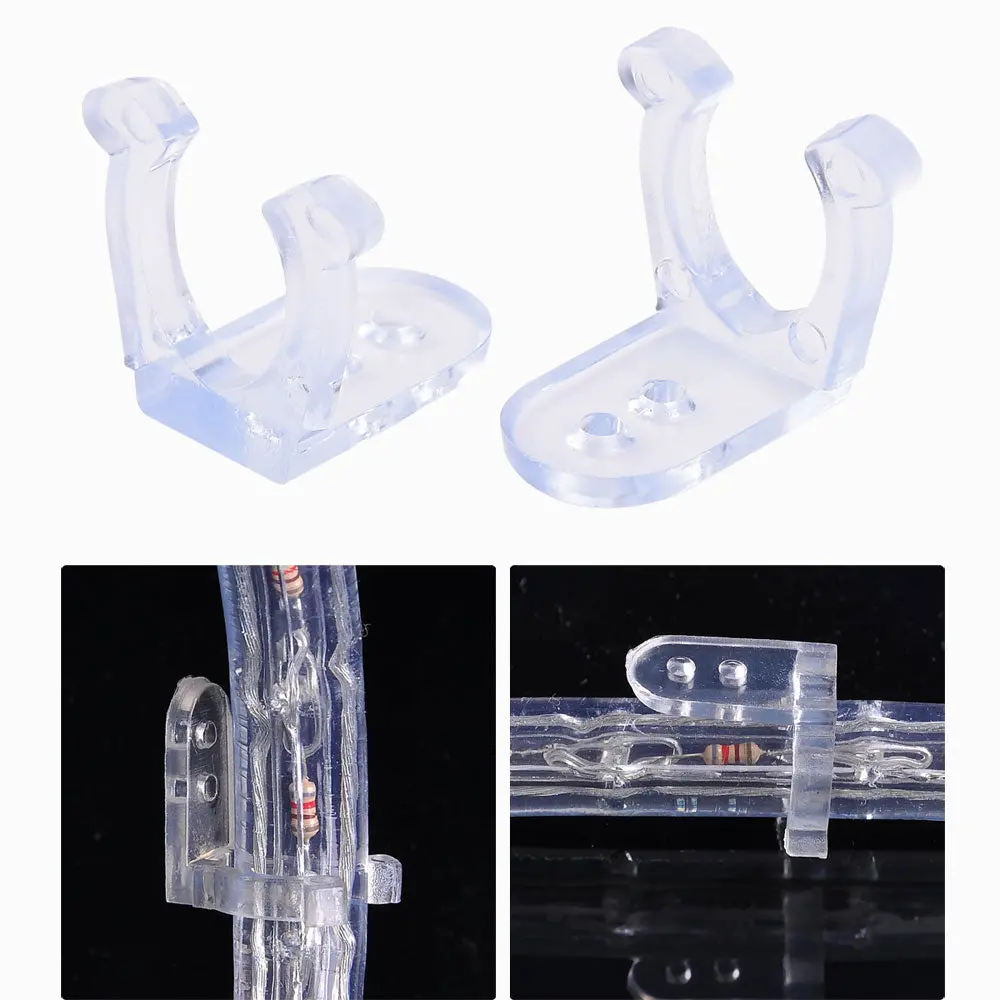 Yescom Pvc Christmas Lighting Wall-Mounting Clips 1/2" 50 Pcs 1