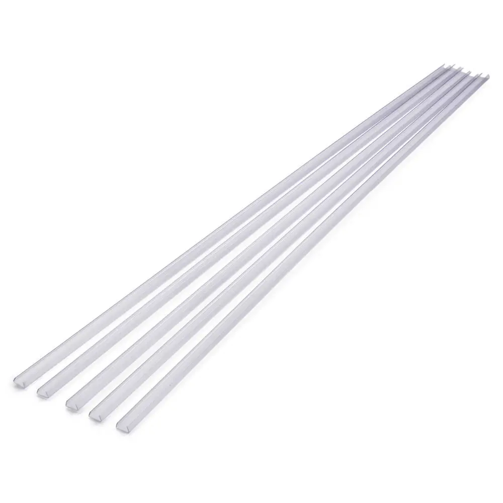 Yescom 3Ft 9/16In. Plastic U-Channels Set(5) 2
