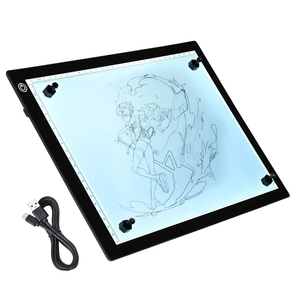 Yescom Led Tracing Stencil Board 14In A4 Adjustable Brightness 2