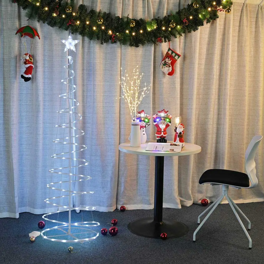Yescom 6' Lighted Spiral Christmas Tree Xmas Decor Battery Operated 1