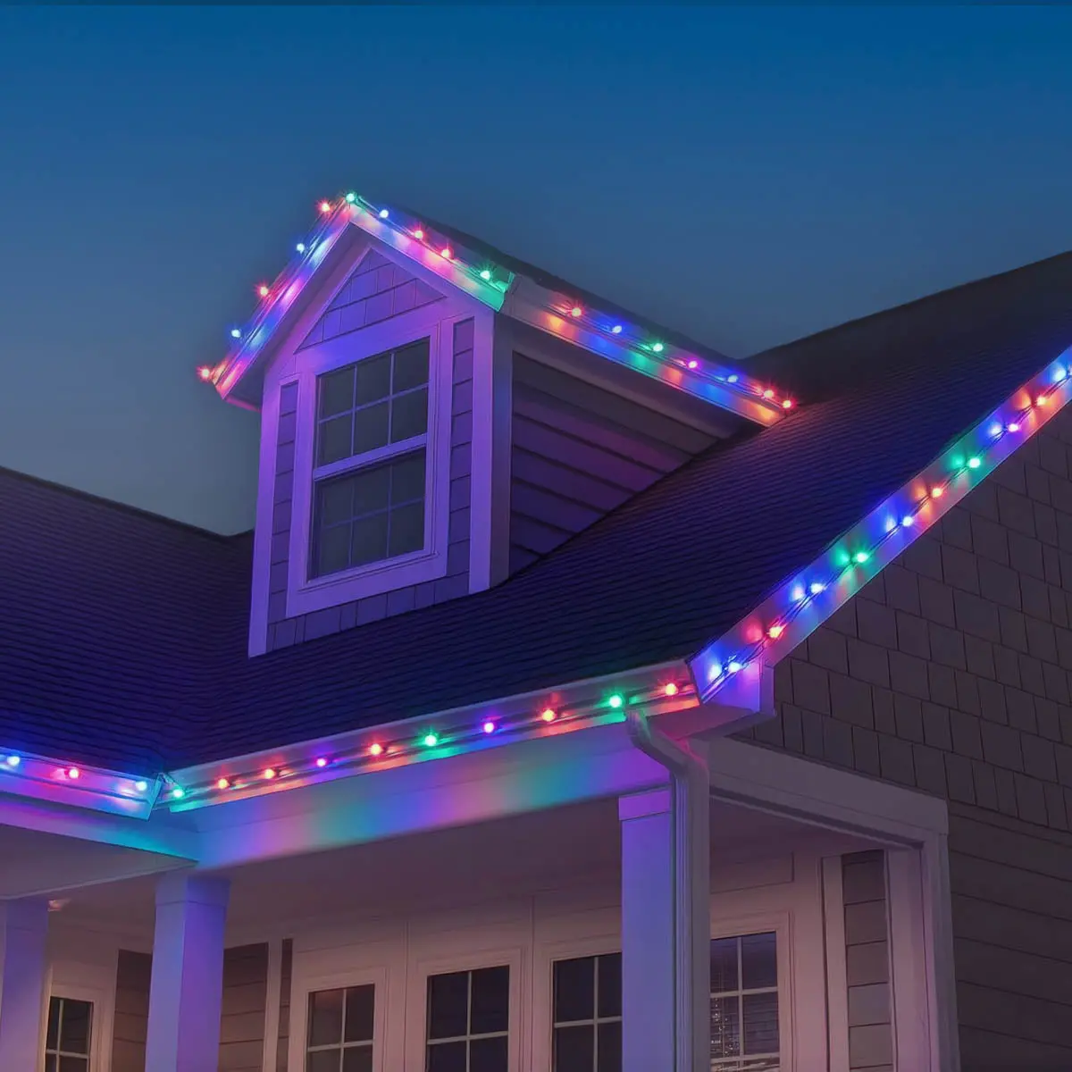 Yescom 100Ft Multicolor Outdoor C9 Christmas Light String For Roofline 1