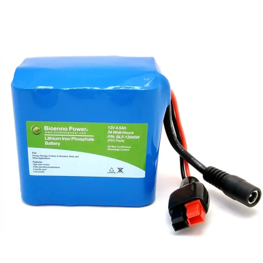 12V 4.5Ah Lifepo4 Battery - Bioenno Power Blf-12045W 1